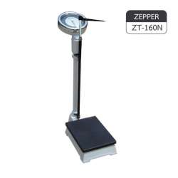 เครื่องชั่งน้ำหนักบุคคลระบบสปริงพร้อมที่วัดส่วนสูง ZEPPERรุ่น ZT160N 0