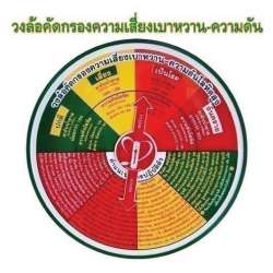 วงล้อคัดกรองความเสี่ยงเบาหวาน - ความดันโลหิตสูง 0